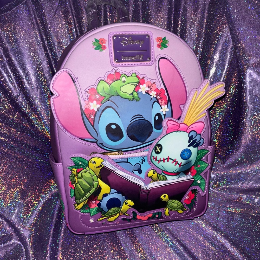 Disney Stitch and Scrump Reading Exclusive Loungefly